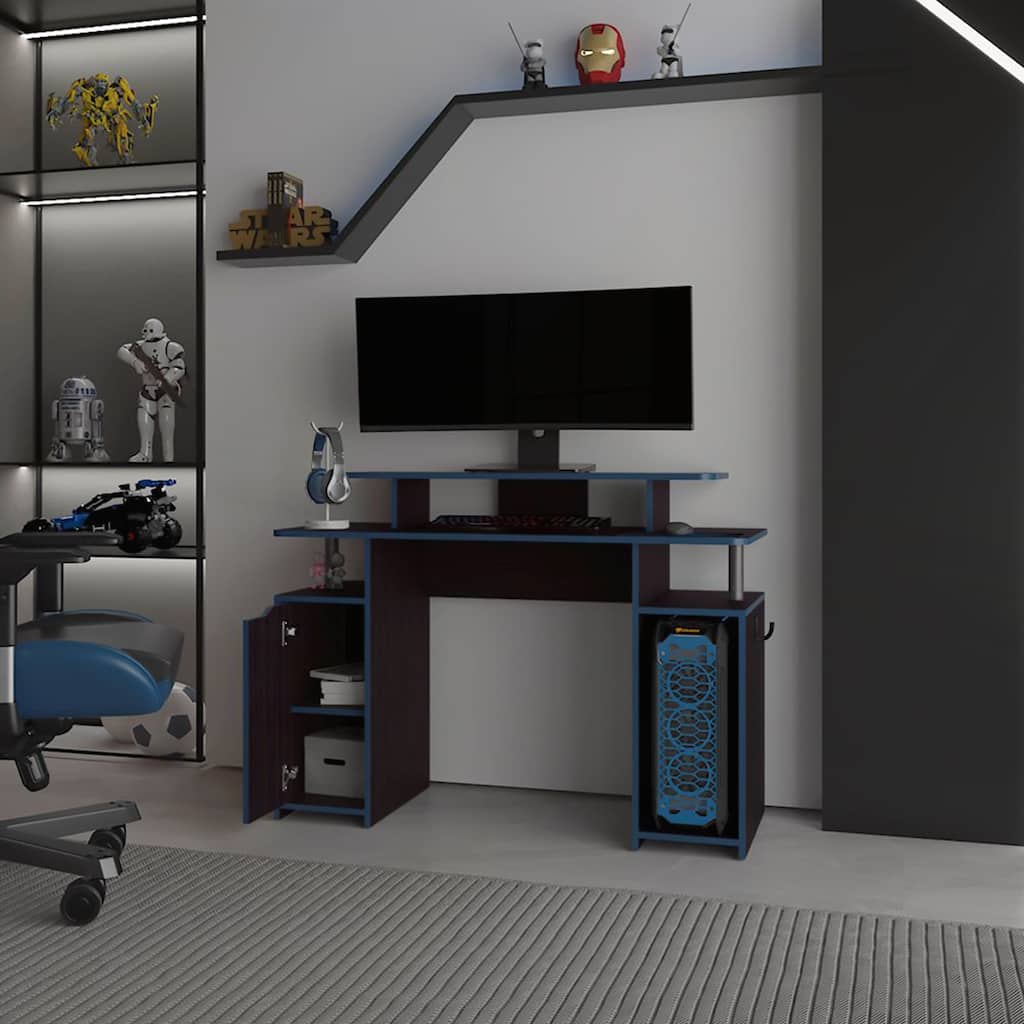 Ergonomic Desk with Ample Storage for Monitors and Accessories