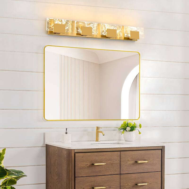 Modern Bathroom Vanity Light LED Dimmable Wall Sconce with UL Certified - 16 inches and above