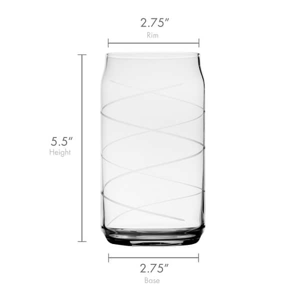 Mikasa Cheers Set of 4 Seltzer Glasses, 18.5 Ounce