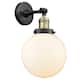 Option Black Antique Brass / Matte White