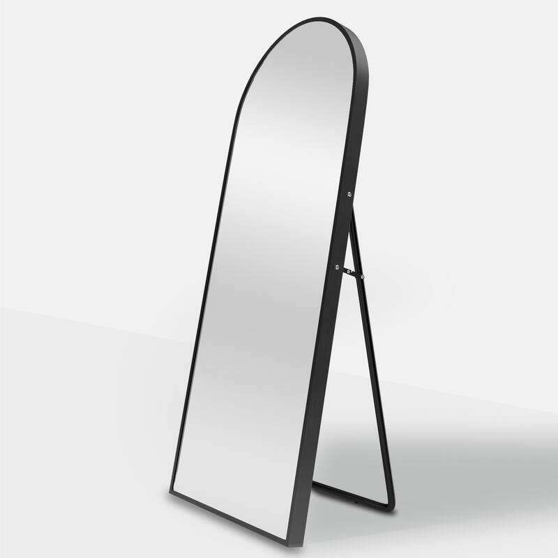 Aluminum Alloy Fine Edge Right Angle Full Length Mirror
