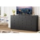 preview thumbnail 3 of 4, Dresser for Bedroom,12 Drawer Dressers & Chests of Drawers, Wood Storage Drawer Dresser with Power Outlet