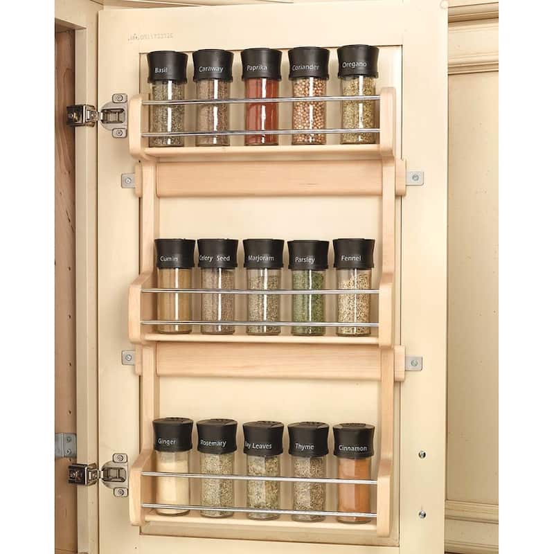 RevAShelf 4SR21 / 21 in Door mount Wood 3Shelf Spice Rack Bed Bath & Beyond 33793579