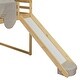 preview thumbnail 9 of 16, Full Size Wooden Loft Bed House-shaped Frame with a Tent, Natural+Beige