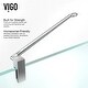 preview thumbnail 11 of 18, VIGO Monteray 30"D x 30"W x 73"H Frameless Hinged Shower Enclosure