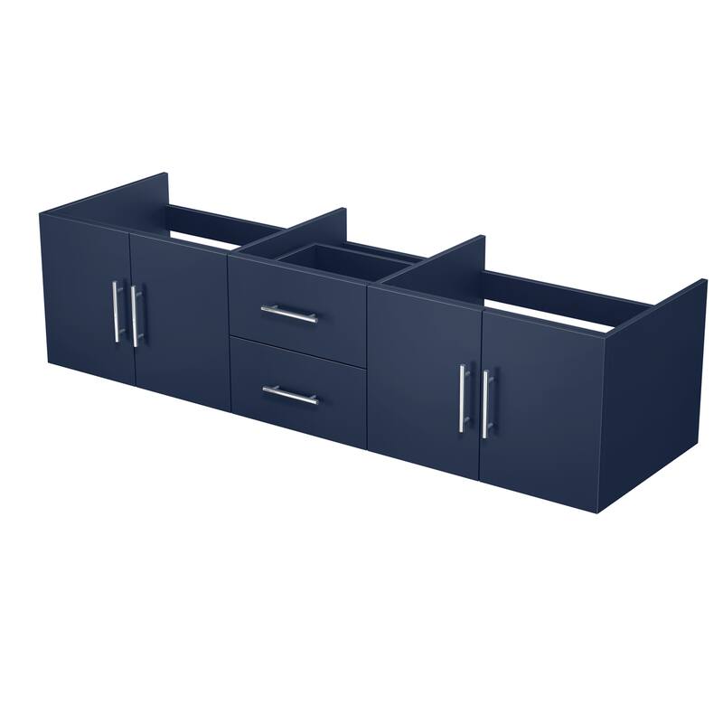 Geneva 72 in. W x 22 in. D Dark Grey Double Bath Vanity
