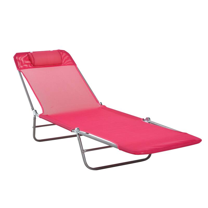 Sunbed Folding Recliner with Headrest