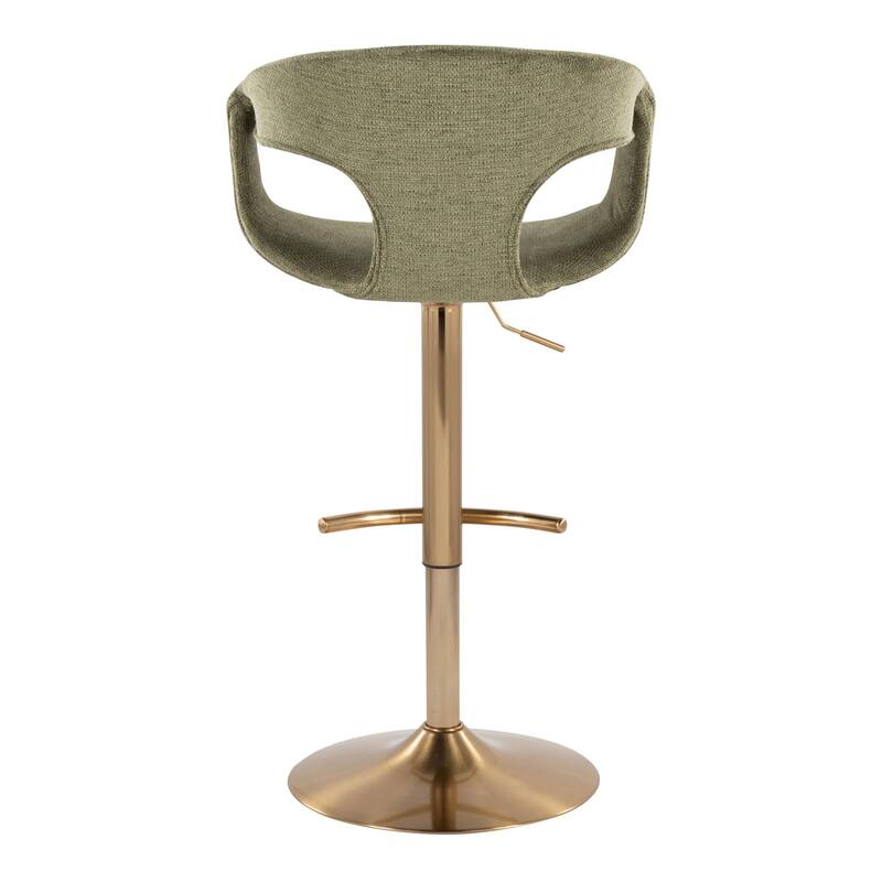 Porch & Den Saurya Adjustable Bar Stool with Rounded T Footrest (Set of 2)