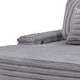 preview thumbnail 5 of 8, Symphony 67"W Corduroy Oversized Sofa Chaise Lounge Chair with Cupholders and USB Charging Port