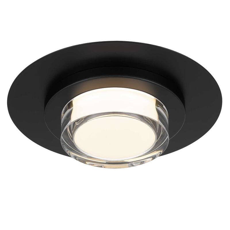 12 inch Square Black Integrated LED Flush Mount