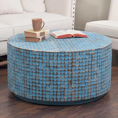Mila Round Coconut Coffee Table by East at Main