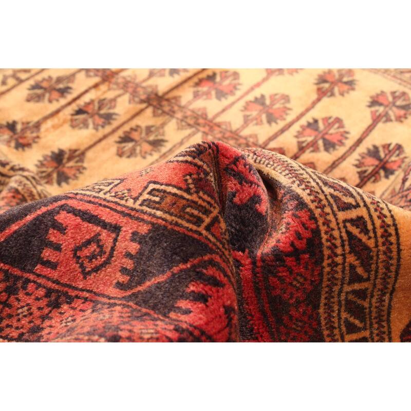 ECARPETGALLERY Hand-knotted Teimani Light Brown Wool Rug - 3'2 x 4'11