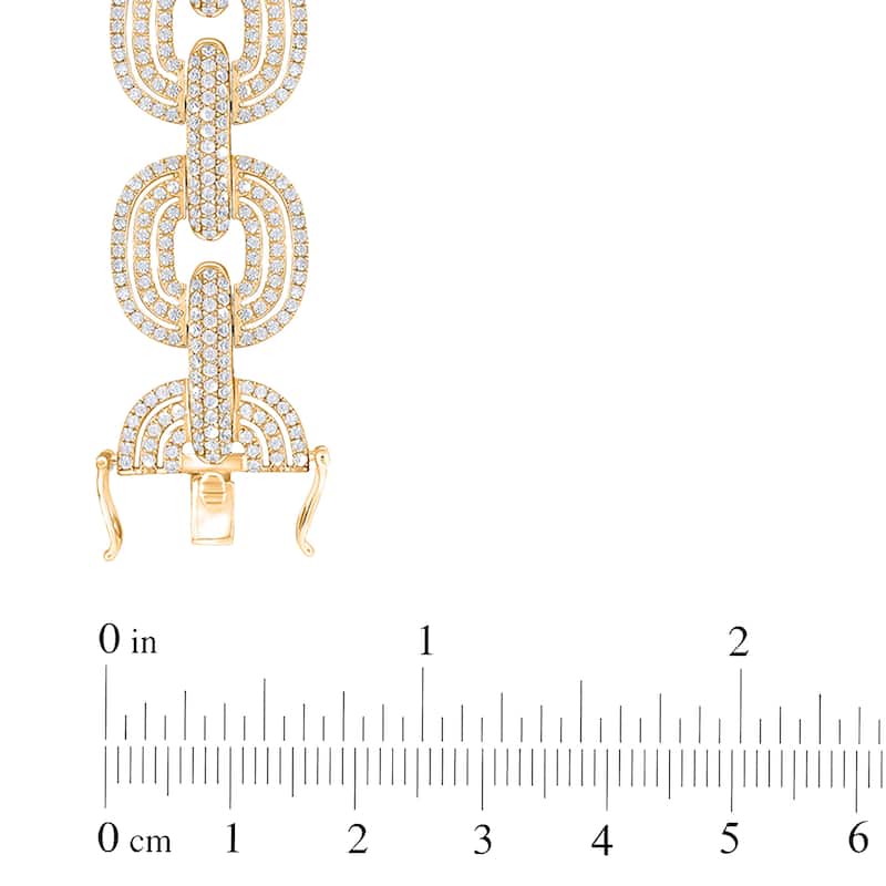 6 Cttw Natural Diamond 14KT Yellow Gold Bracelet