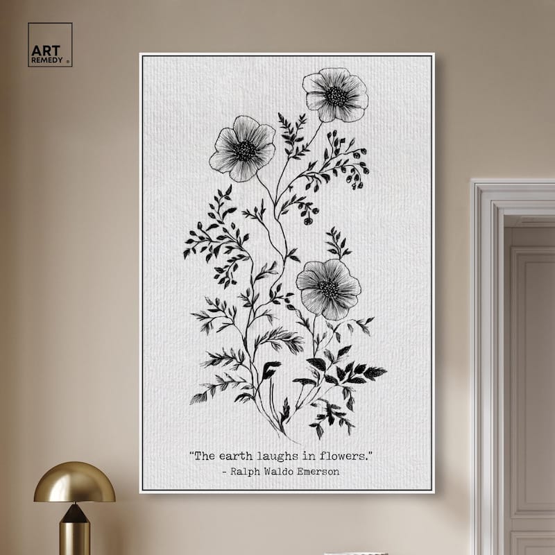 Earth Laughs in Flowers Canvas by Art Remedy