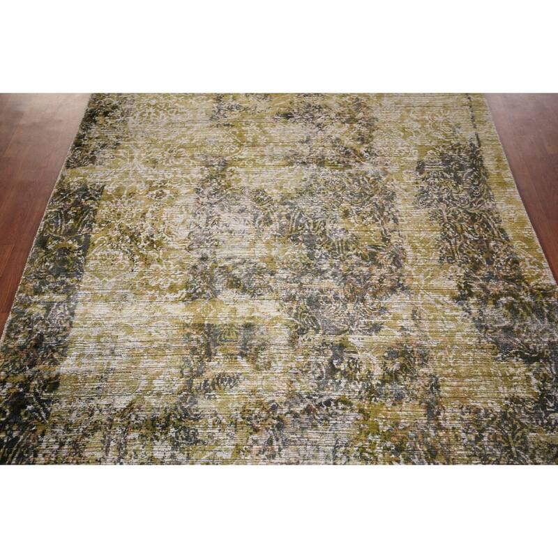 Contemporary Abstract Indian Area Rug Handmade Wool Carpet - 4'11"x 7'11"
