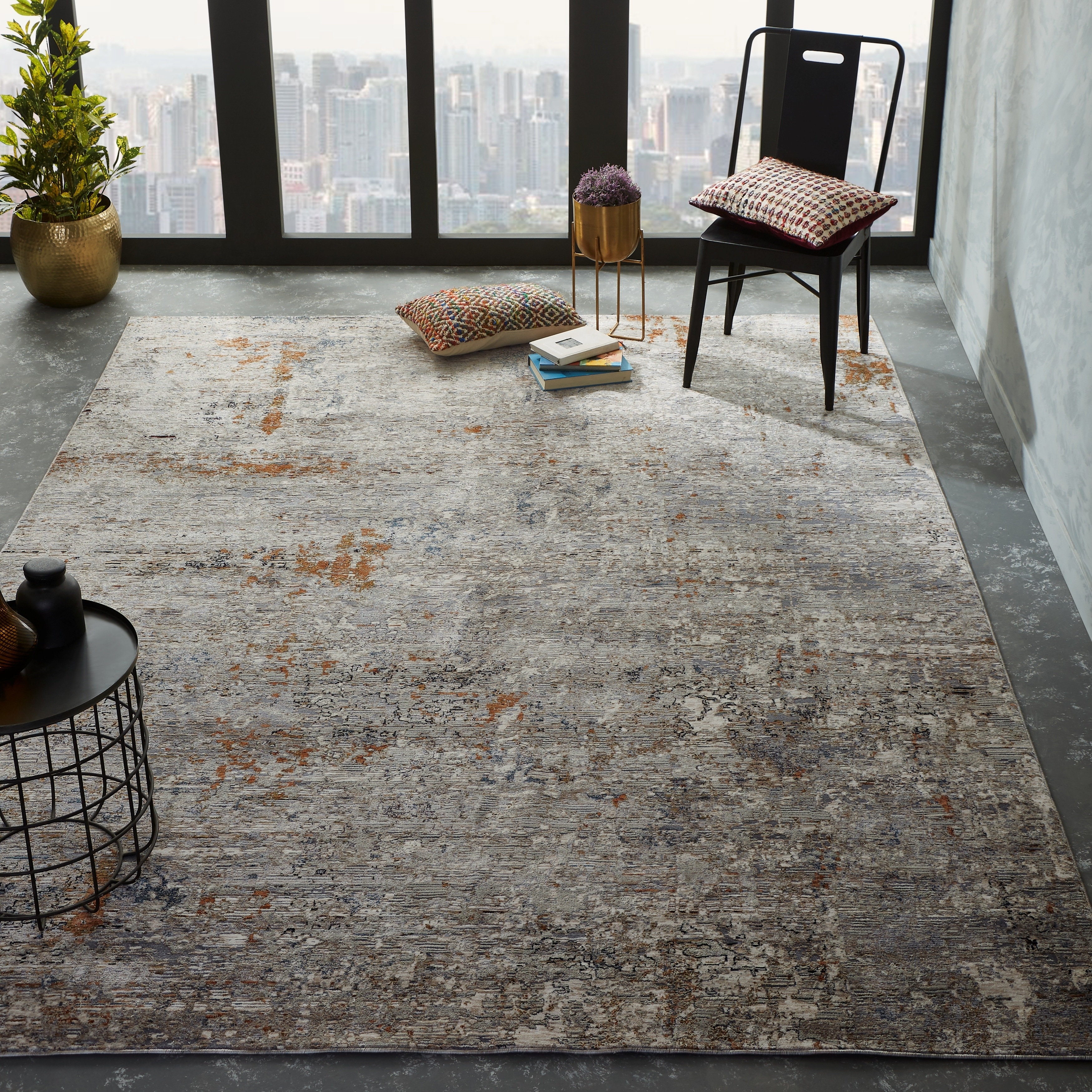 KALATY Pearl Grey Area Rug