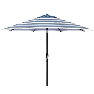 Maypexmaypex 9 Ft Steel Crank And Tilt Pattern Market Patio Umbrella Navy Blue Dailymail