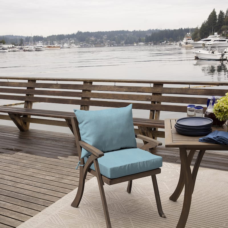 ARDEN Olefin Outdoor 21 x 21 in. Dining Chair Cushion Set