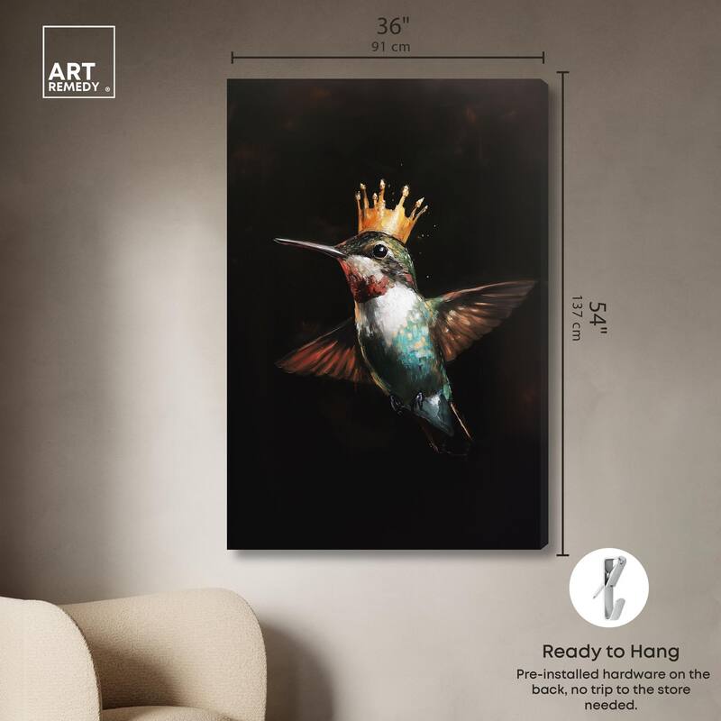Royal Bird II Canvas by Art Remedy, Gallery Wrapped