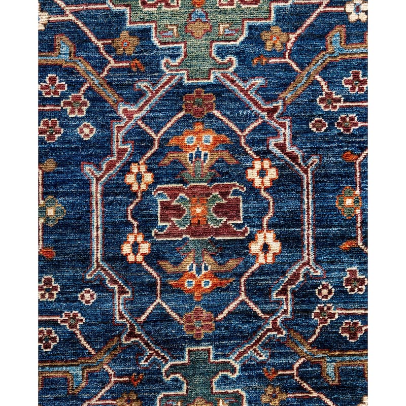 Serapi One-of-a-Kind Hand-Knotted Area Rug - Blue - 9' 2" x 11' 11"