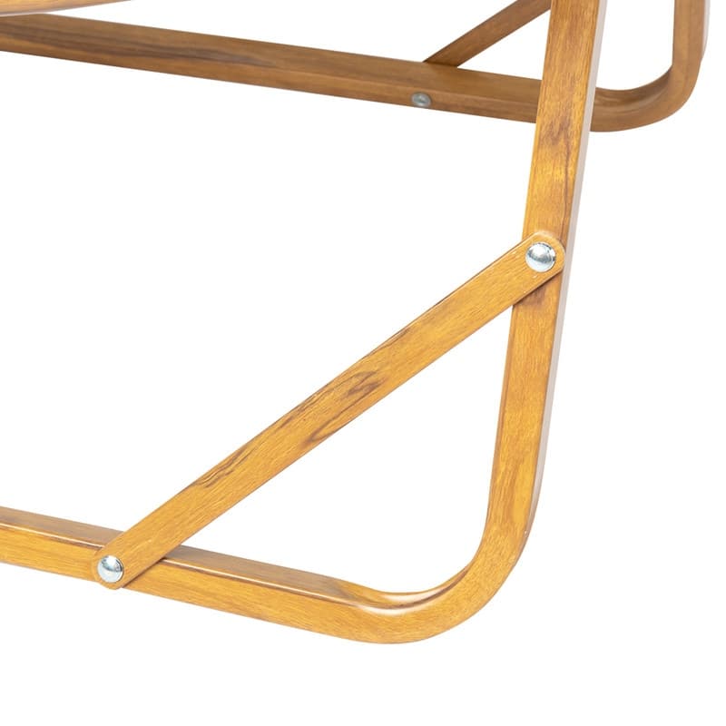 Single Aluminum Frame Wood Grain Spray Paint Camping Chair