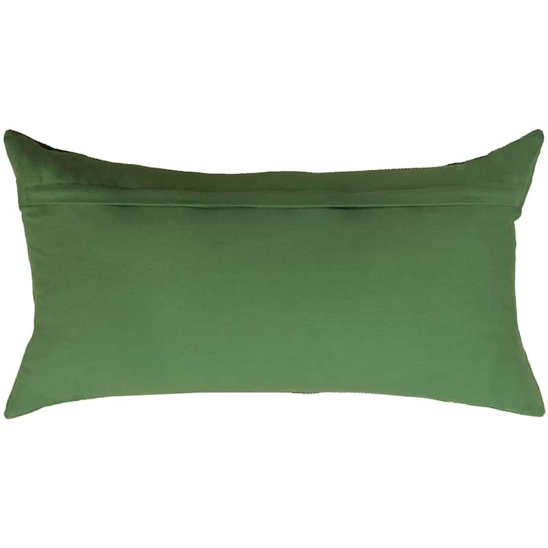 Rizzy Home Solid Color Cotton Velvet Modern Throw Pillow