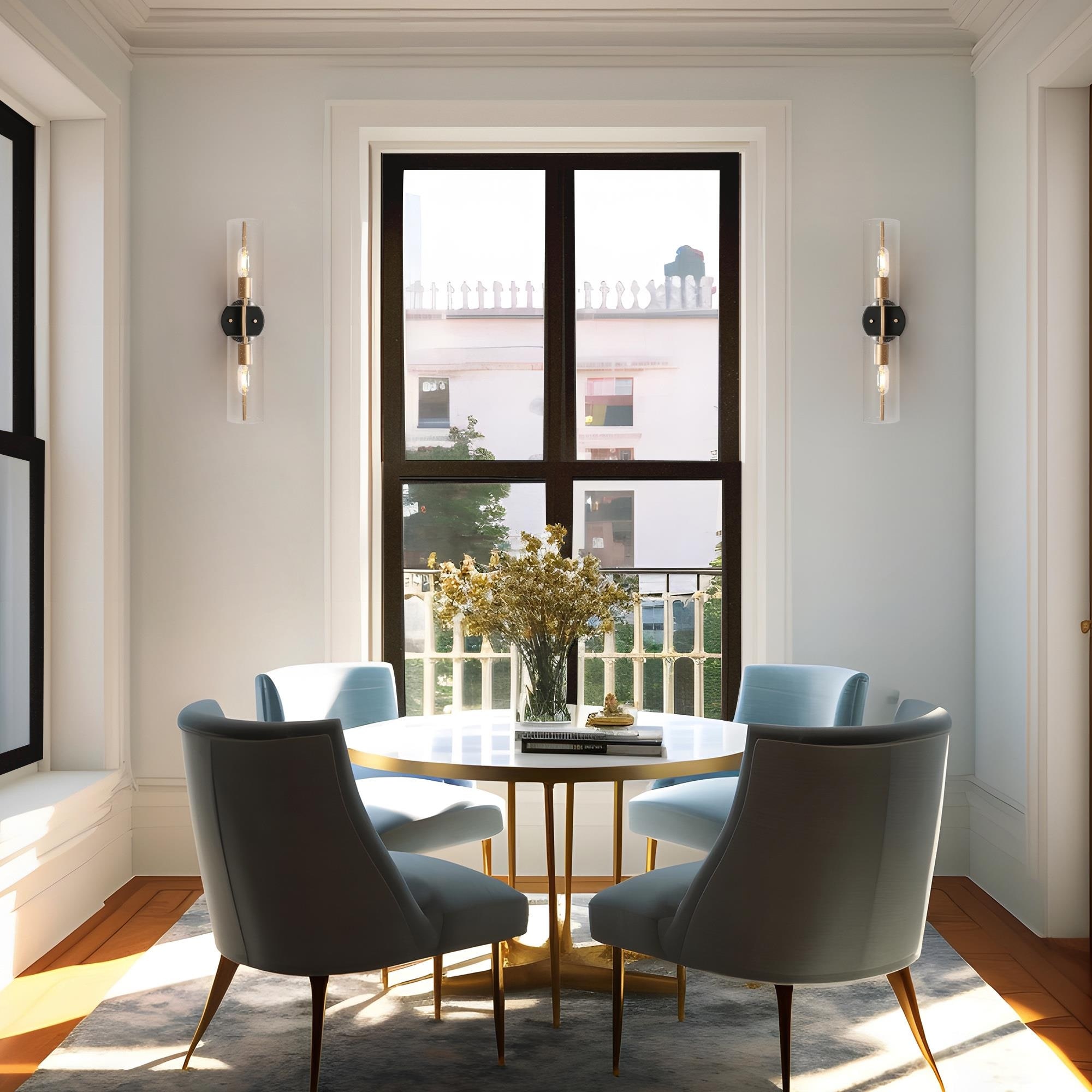 Zenith Modern Farmhouse Cylinder Seeded Glass Transitional