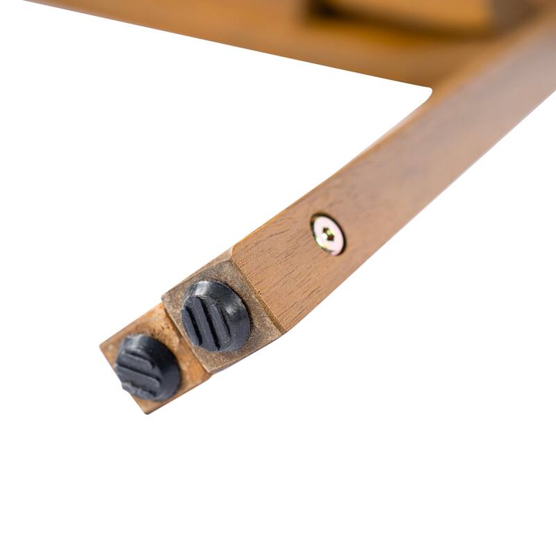 Christopher Knight Home - 7-Piece Outdoor Acacia Wood Dining Set with Curved Arm Chairs & 71" Expandable Dining Table