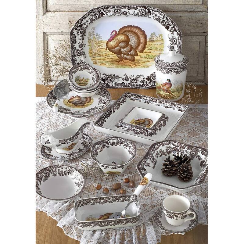 Spode Woodland Dinner Plate Set of 4 Turkey - 10.5 Inch