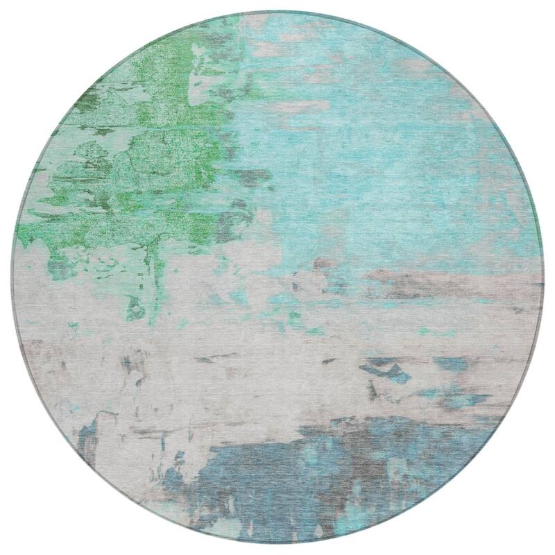 HomeRoots Abstract Transitional Rectangle Outdoor Rug