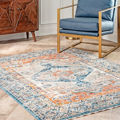 Nuloom Traditional Vintage Medallion Correa Area Rug