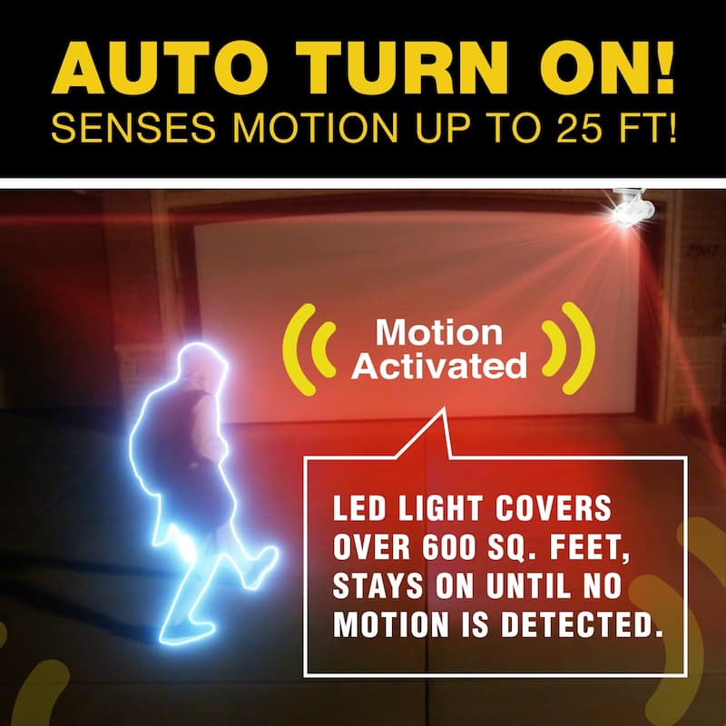 Bell + Howell Bionic Spotlight Original LED Solar Outdoor Motion Sensor Light.