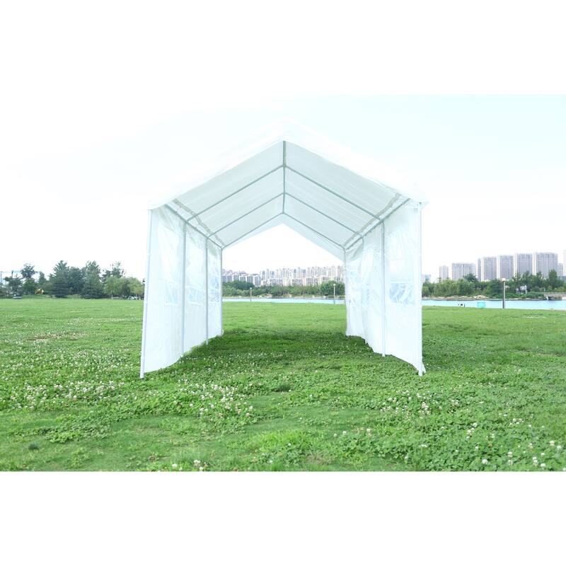 Canopy Garage - White