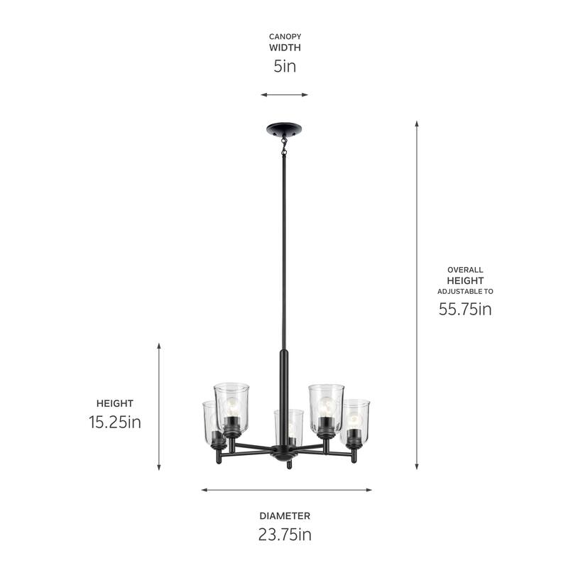 Kichler Lighting Shailene Clear Glass Chandelier