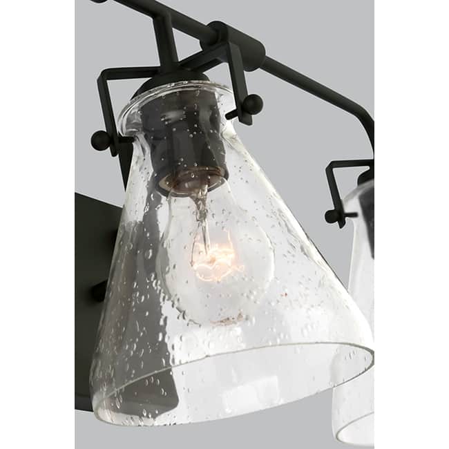 Jaden modern industrial 3-light indoor dimmable bath vanity wall sconce