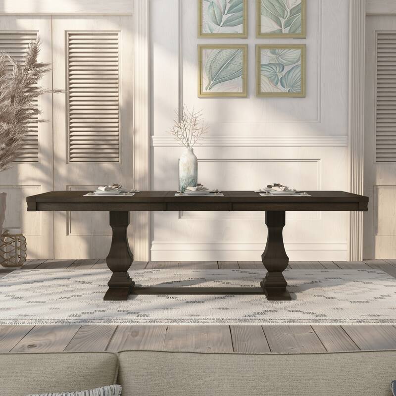 The Gray Barn Ruddy Road Espresso 94-inch Wood Expandable Dining Table - Espresso