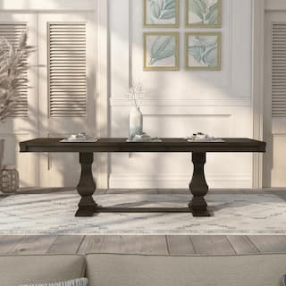 The Gray Barn Ruddy Road Espresso 94-inch Wood Expandable Dining Table