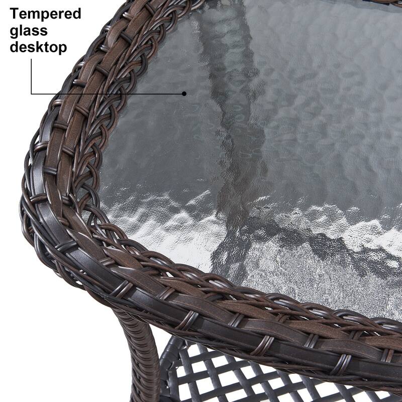 Outdoor Sofa Chair Table & Swive Chail with Ottoman