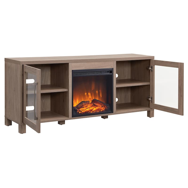 Quincy TV Stand with Fireplace Insert