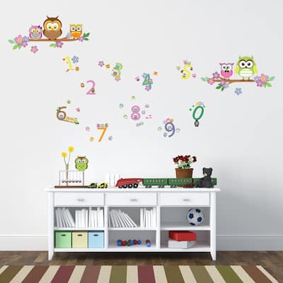 Walplus Owl Tree Numbers Children Kids Wall Sticker DIY Nursery Decor