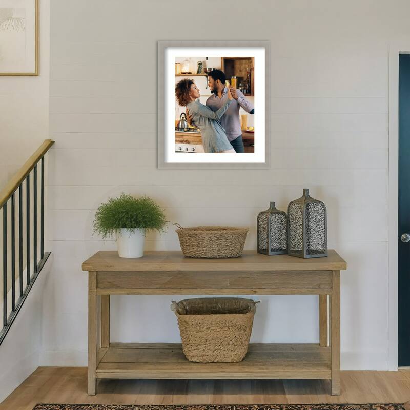 Woodgrain Stripe Blonde Framed Picture Frame, Photo Frame