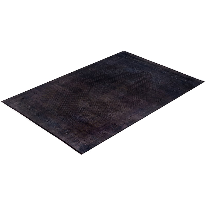 Fine Vibrance One-of-a-Kind Hand-Knotted Area Rug - Brown, 9' 0" x 13' 4" - 9' 0" x 13' 4"