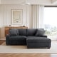 preview thumbnail 66 of 116, Modular Armchair and Ottoman Set with Adjustable Headrest, Flannel Upholstery