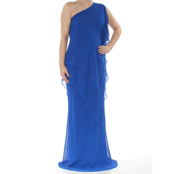 ralph lauren long blue dress