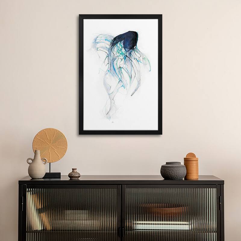 Ghost Fish Premium Framed Poster by Alexis Marcou