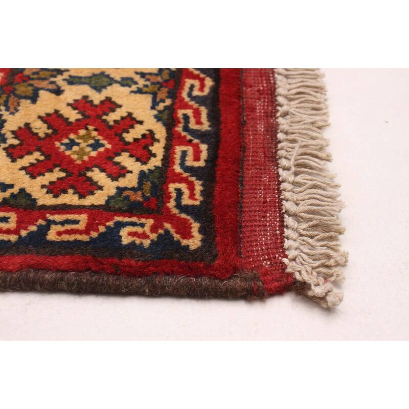 ECARPETGALLERY Hand-knotted Kargahi Red Wool Rug - 2'9 x 9'10