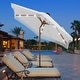 preview thumbnail 1 of 25, Ainfox 7FT Outdoor Patio Umbrella with Tilt Fringe Tassel Umbrella with LED Solar Lights