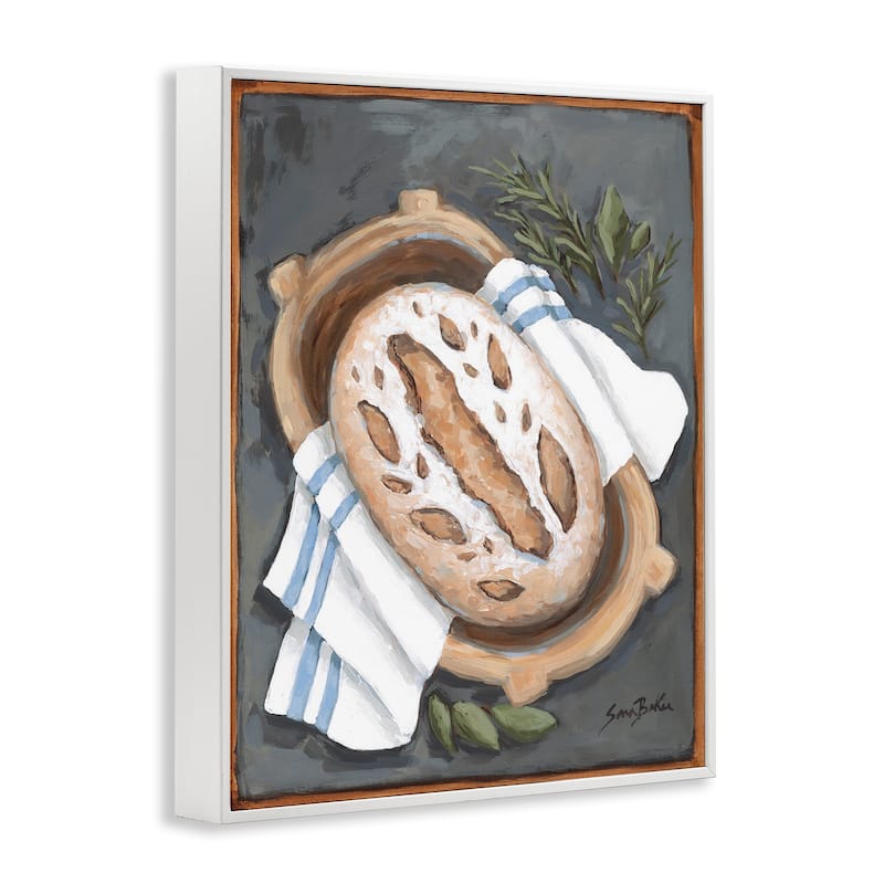 Stupell Bread Baking Basket Framed Giclee Art Design By Sara Baker