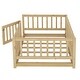preview thumbnail 12 of 24, Twin Montessori Floor Bed with Fence & Door