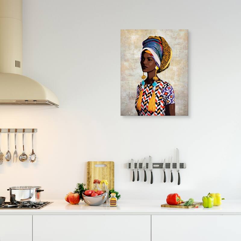 Chic Portrait Fari by Mark Chandon Canvas Art Print by Mark Chandon Canvas Art Print